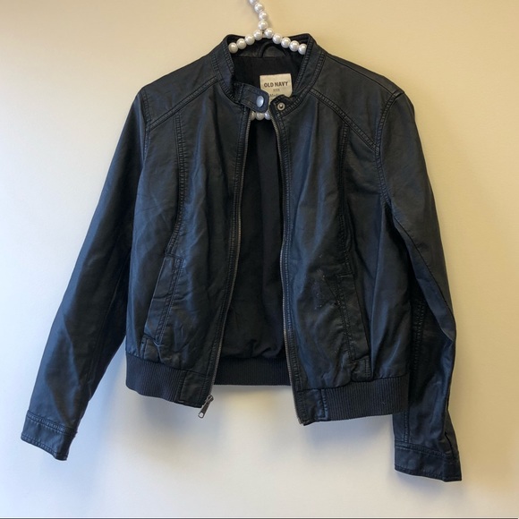 black bomber jacket old navy